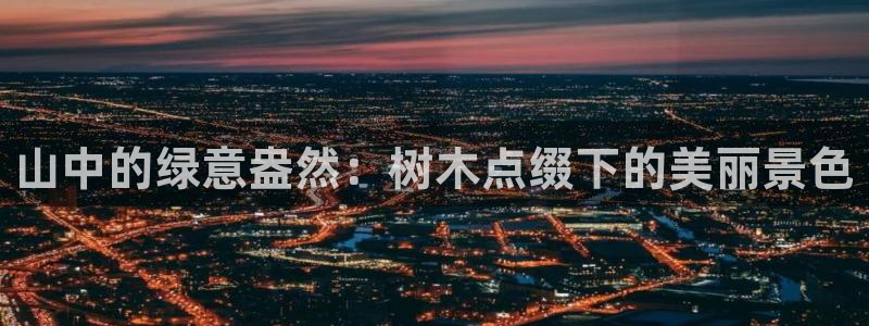 新宝GG—创造奇迹：山中的绿意盎然：树木点缀下的美丽景色