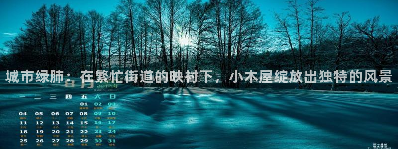新宝娱gg：城市绿肺：在繁忙街道的映衬下，小木屋绽放出独特的风景