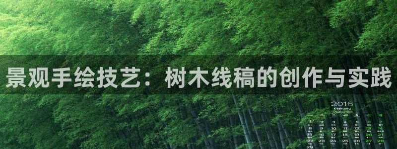新宝GG专业团队：景观手绘技艺：树木线稿的创作与实践